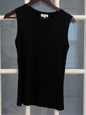 GOLDIE Women's Black Ribbed Tank Top Size S